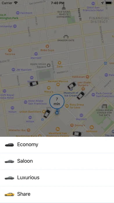 Capturas de pantalla de Aziz Taxi