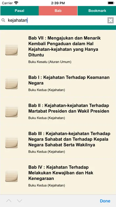 Zrzuty ekranu KUHP Indonesia Offline