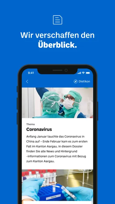 Capturas de pantalla de Limmattaler Zeitung News