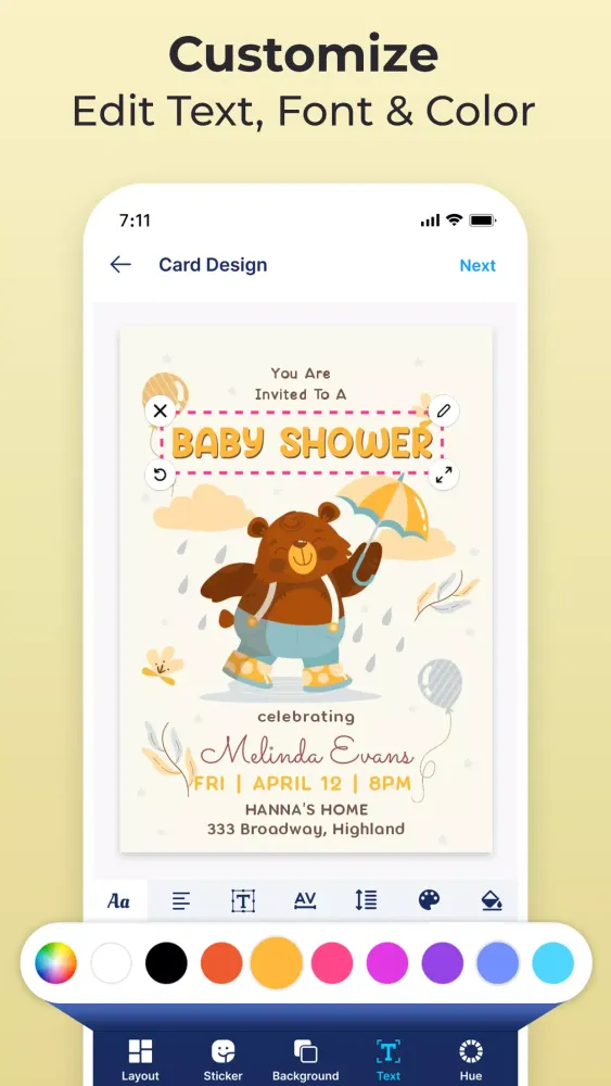 Invitation Maker & Card Design Screenshots