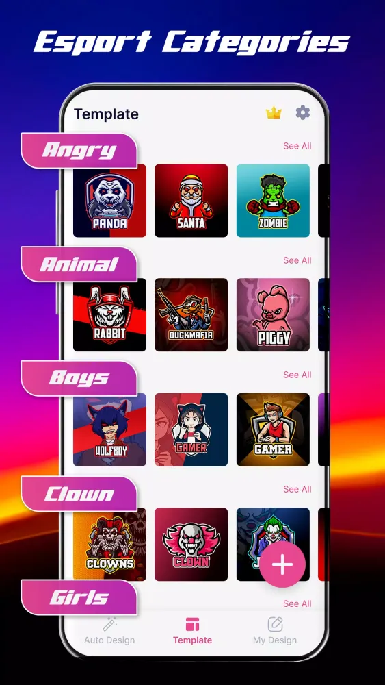 Gaming Logo Maker Screenshots