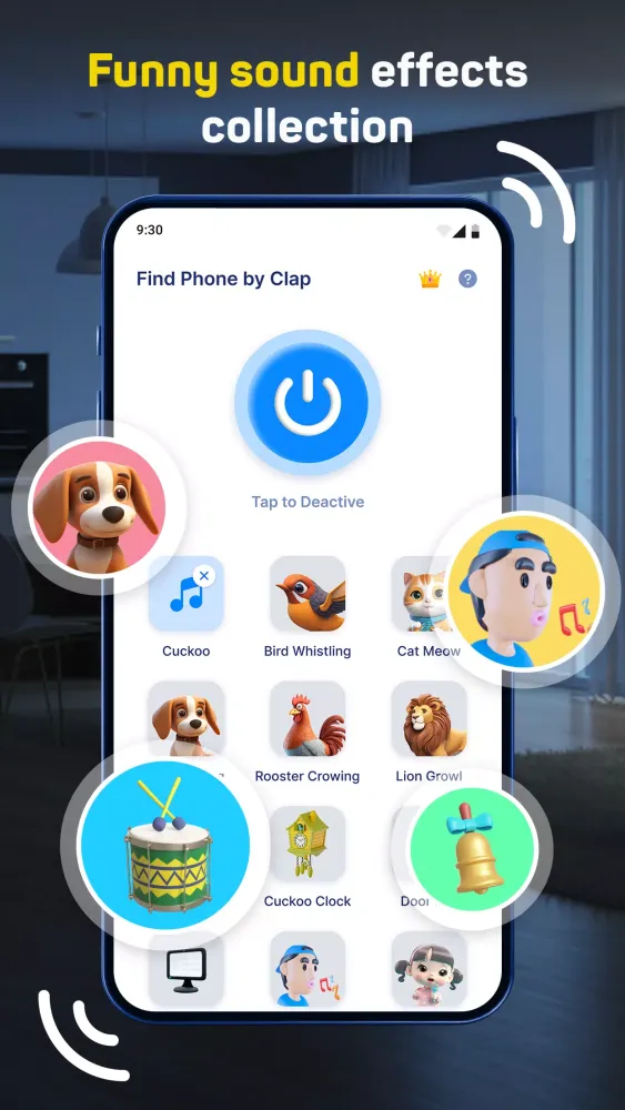 Find My Phone By Clap, Whistle Screenshots