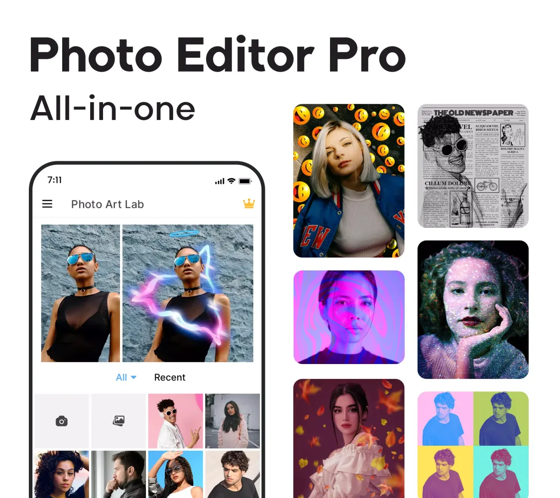 Capturas de tela do Photo Lab - AI Photo Editor