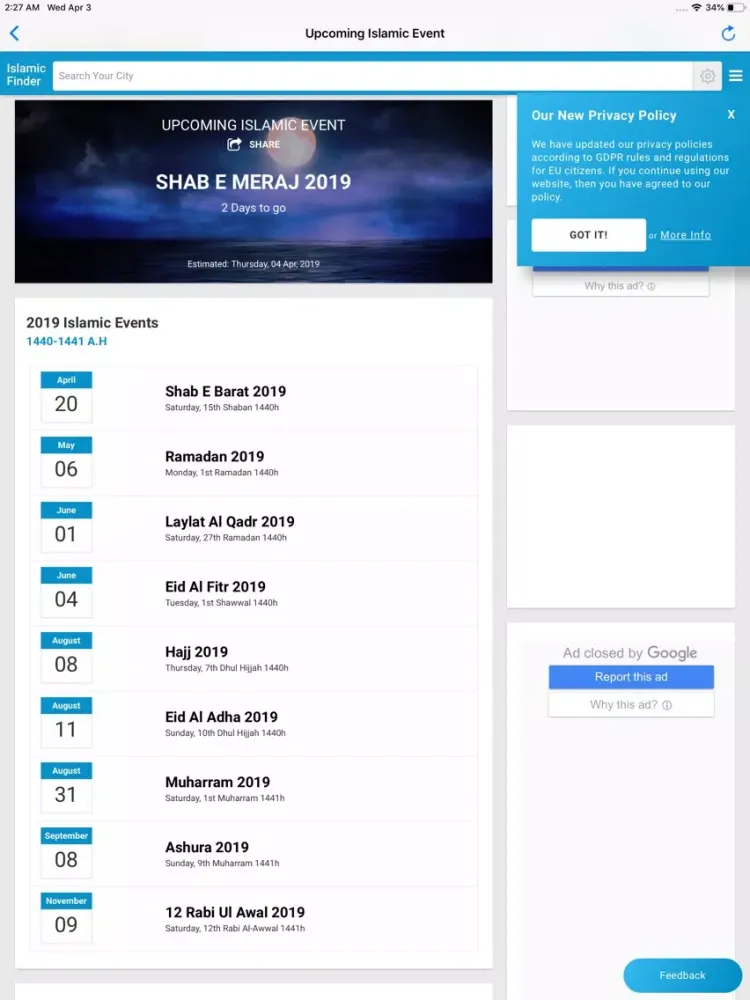 Ramadan's Rule, Error & Tips iPad  Screenshots