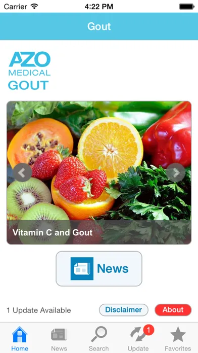 Gout by AZoMedical سکرین شاٹس