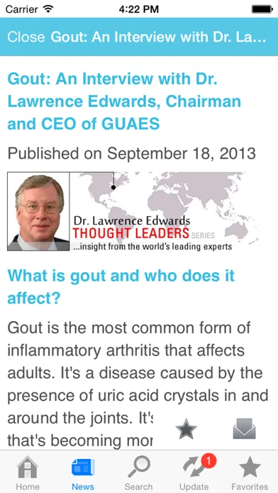 Gout by AZoMedical سکرین شاٹس