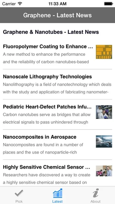 Graphene by AZoNetwork Screenshots
