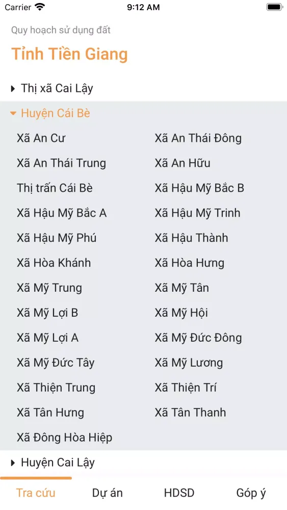 Quy hoạch Tiền Giang スクリーンショット