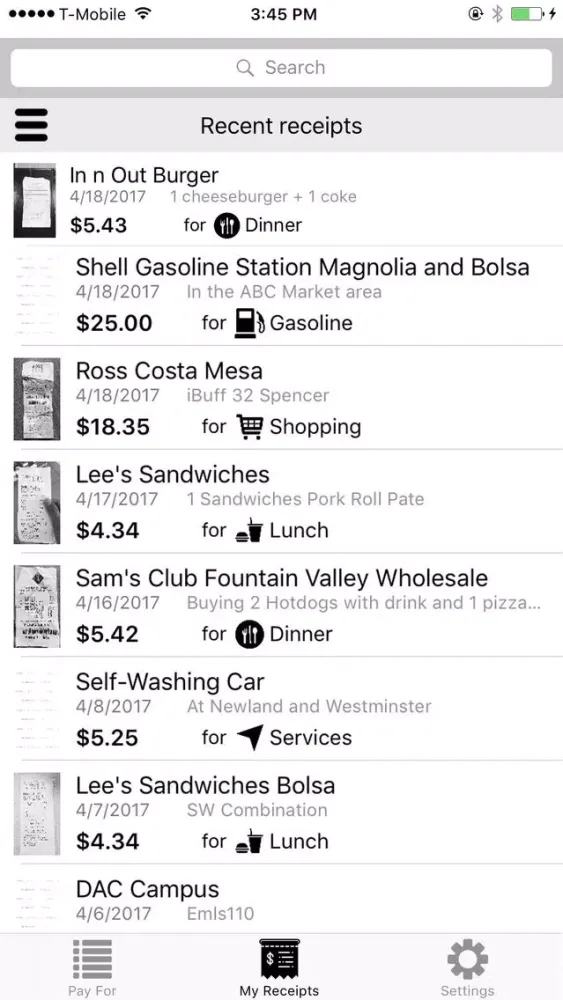 azReceipt - Receipt & Expense應用截圖