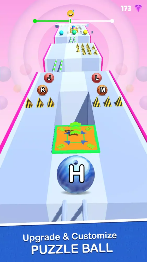 AZ Ball Run Rush 2048 스크린샷