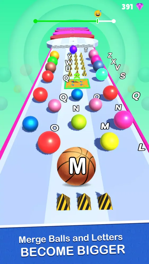 AZ Ball Run Rush 2048 스크린샷