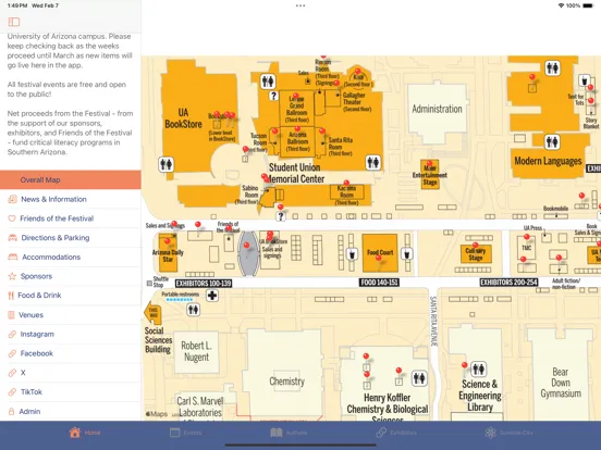 Tucson Festival of Books iPad  Screenshots
