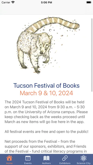 Tucson Festival of Books Screenshots