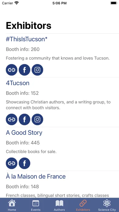Tucson Festival of Books Screenshots