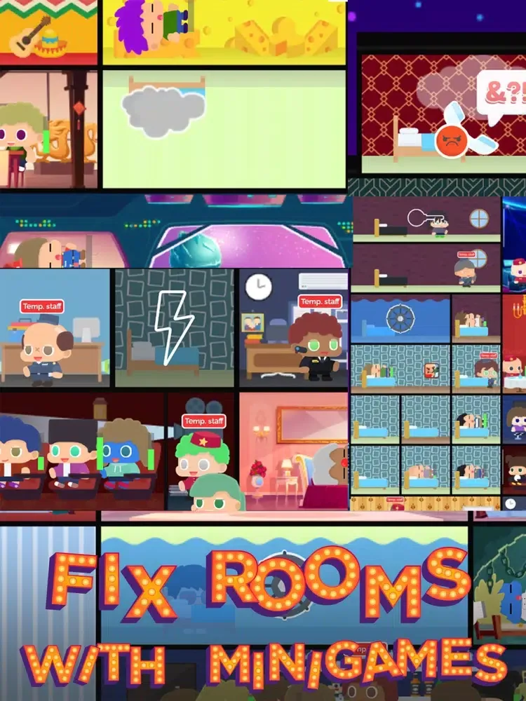 Pocket Hotel: City Tycoon Game iPad 應用截圖