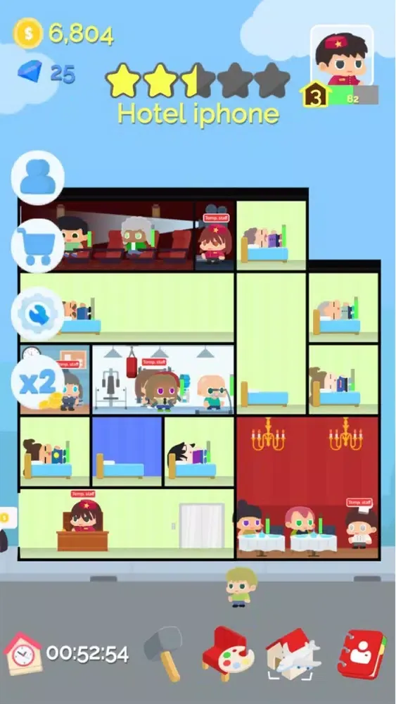 Pocket Hotel: City Tycoon Game應用截圖