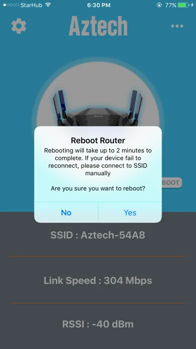 Aztech Smart Network Screenshots
