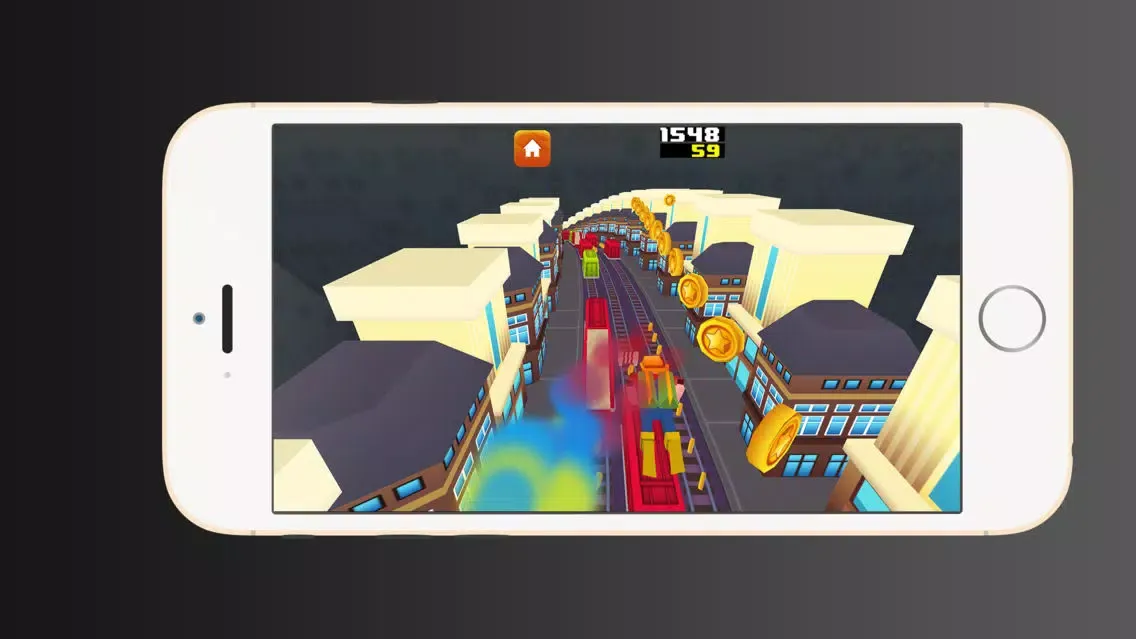 Railway Runner 8 bit Screenshots