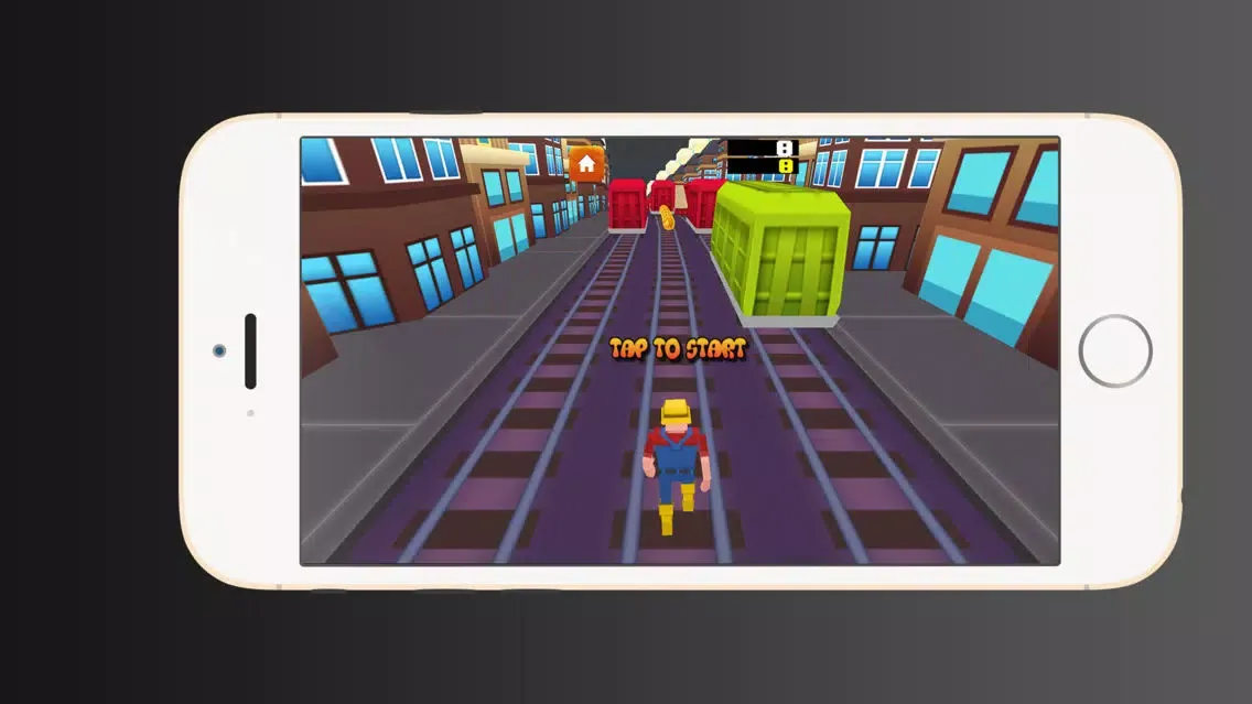 Railway Runner 8 bit Screenshots