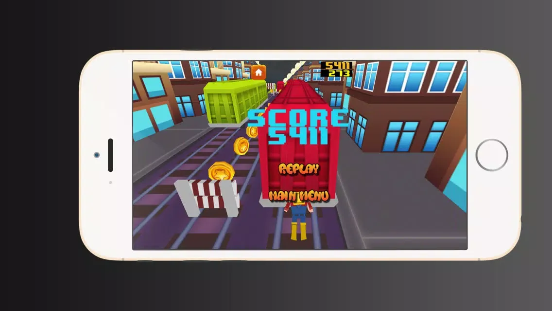Railway Runner 8 bit Screenshots