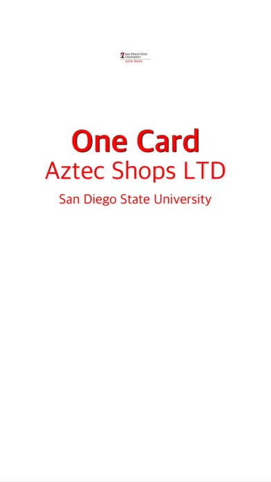 SDSU Card Aztec Shops Ekran Görüntüleri