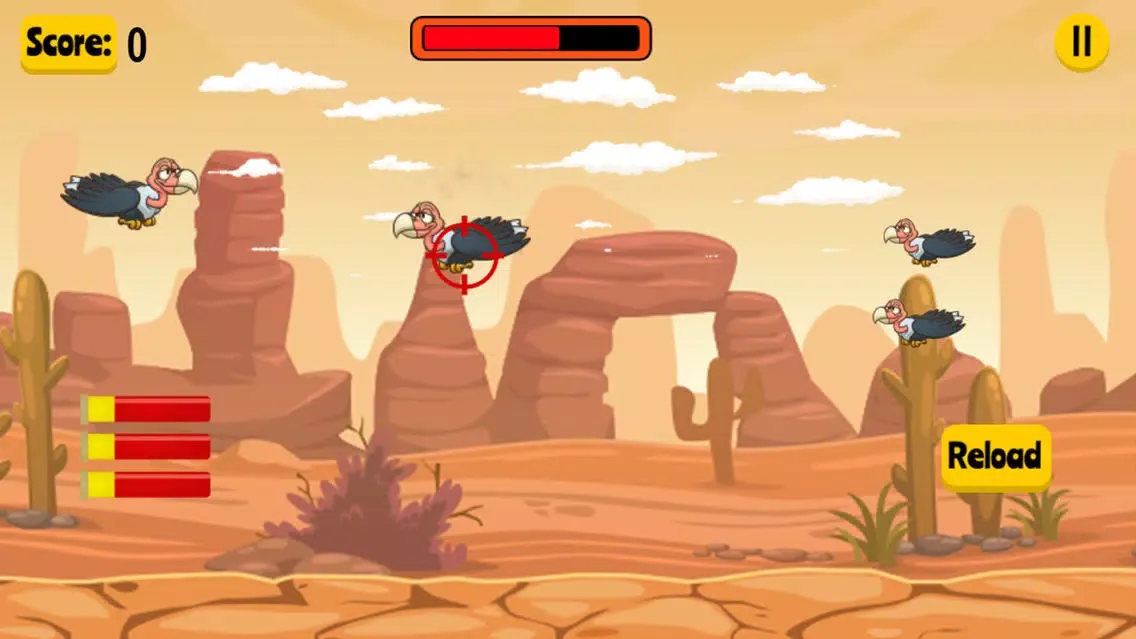 Capturas de tela do Bird Hunting ~ Retro Birds Hunt & Shooting Game