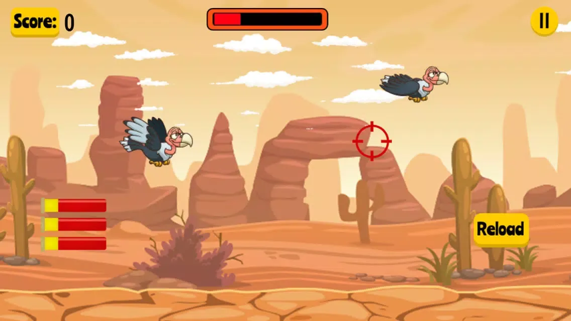 Capturas de tela do Bird Hunting ~ Retro Birds Hunt & Shooting Game