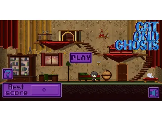 Zrzuty ekranu Cat and Ghosts ~ Nimble Jump ~ Night of Adventure iPad 