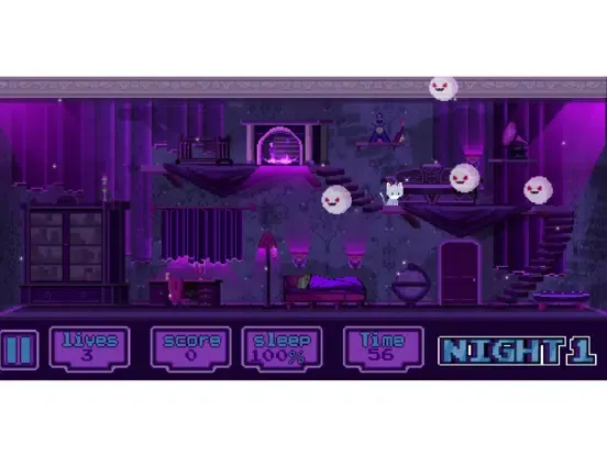 Zrzuty ekranu Cat and Ghosts ~ Nimble Jump ~ Night of Adventure iPad 
