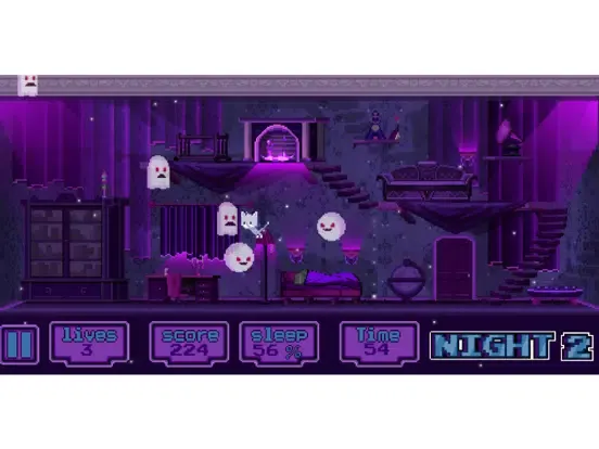 Zrzuty ekranu Cat and Ghosts ~ Nimble Jump ~ Night of Adventure iPad 