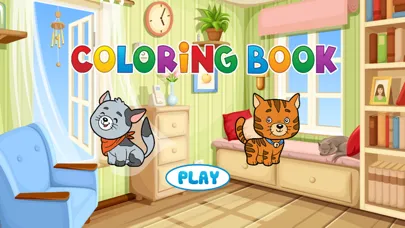 Cute Cats Coloring Book - Painting Game for Kids سکرین شاٹس