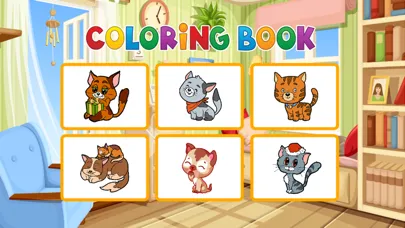 Cute Cats Coloring Book - Painting Game for Kids سکرین شاٹس