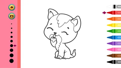 Cute Cats Coloring Book - Painting Game for Kids سکرین شاٹس