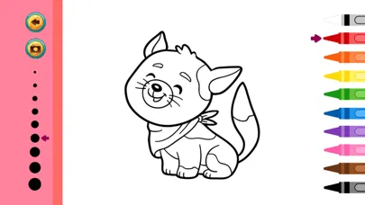Cute Cats Coloring Book - Painting Game for Kids سکرین شاٹس