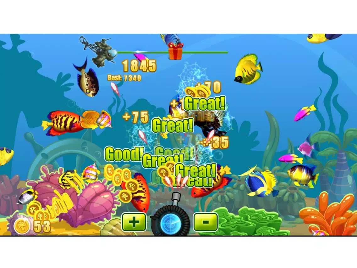 Zrzuty ekranu Fish Shooter Joy ~ Fishing Hunter Ocean Adventure iPad 