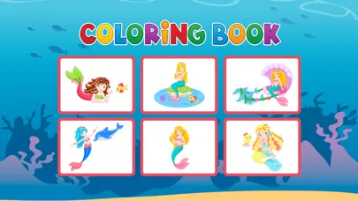Capturas de pantalla de Mermaid Coloring Book - Painting Game for Kids
