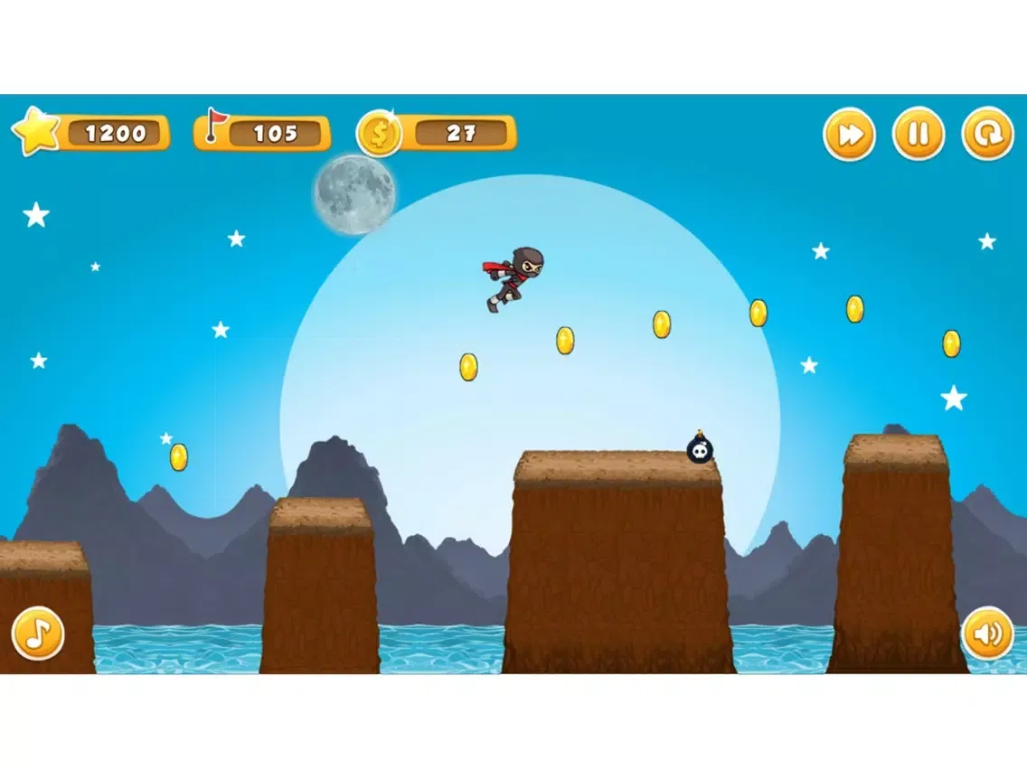 Ninja Kid Run ~ Addicting Runner Game For Free iPad  Screenshots
