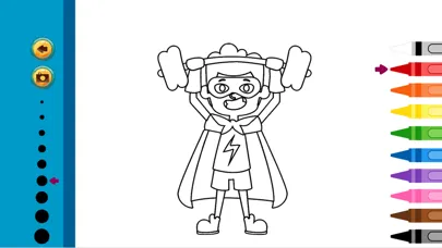 Superhero Kids Coloring Book - Painting Game应用截图