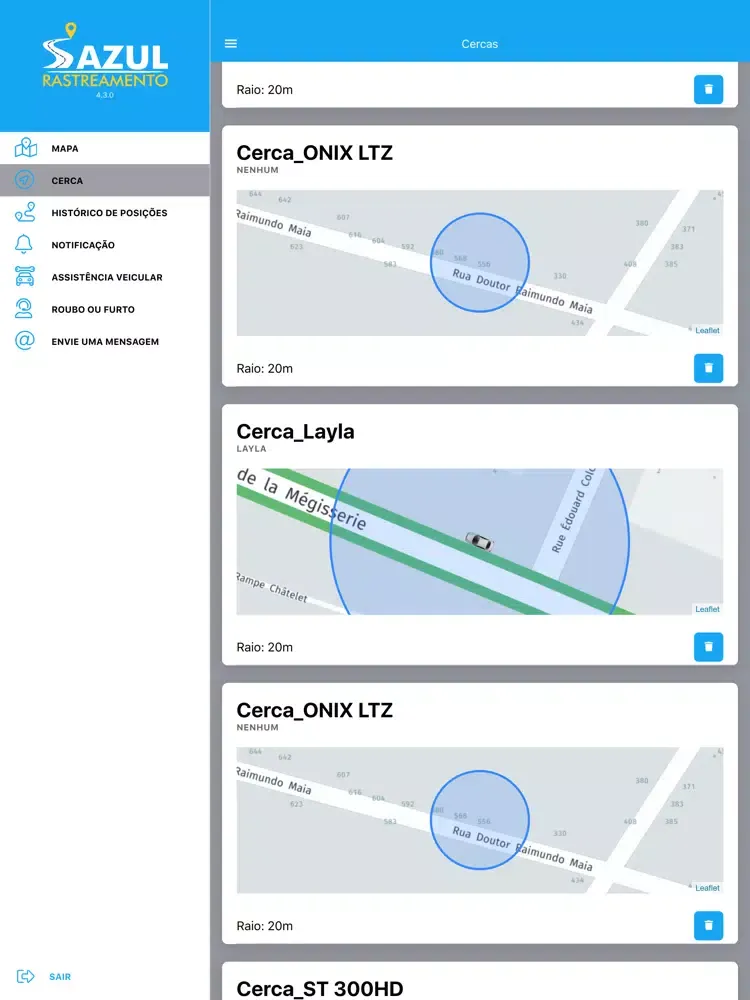 Capturas de pantalla de Azul Rastreamento iPad 
