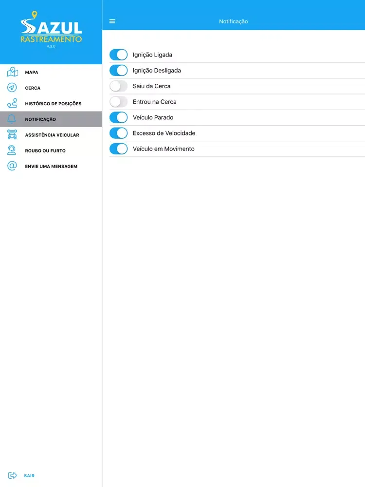 Capturas de pantalla de Azul Rastreamento iPad 