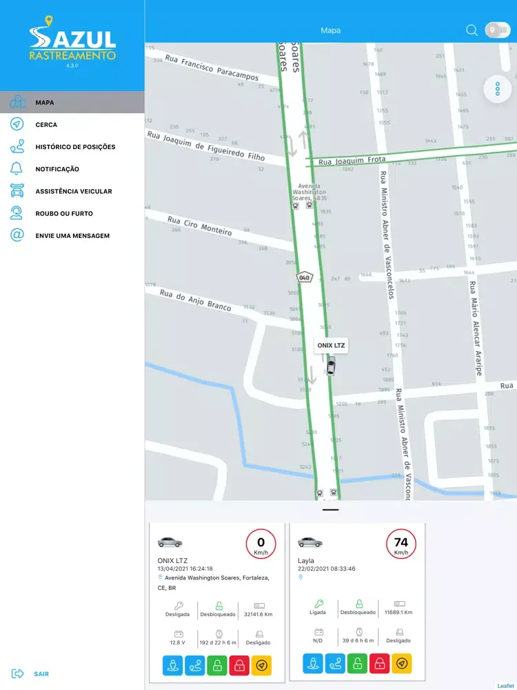 Capturas de pantalla de Azul Rastreamento iPad 