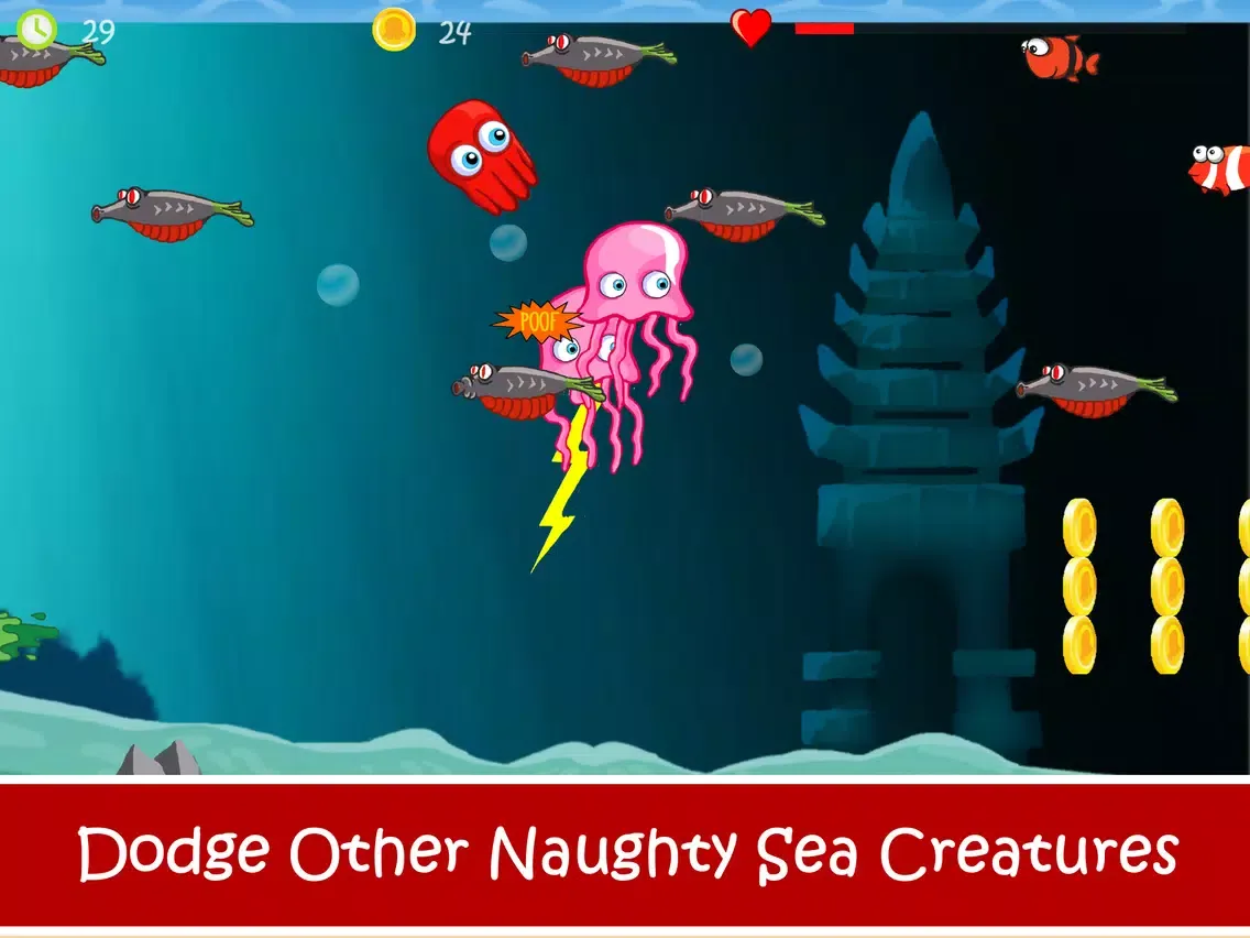 Tangkapan layar Baby Octopus Goes Home iPad 