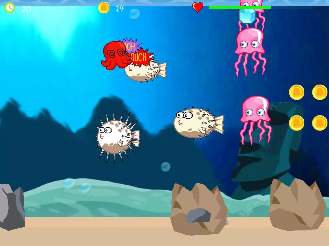 Tangkapan layar Baby Octopus Goes Home iPad 