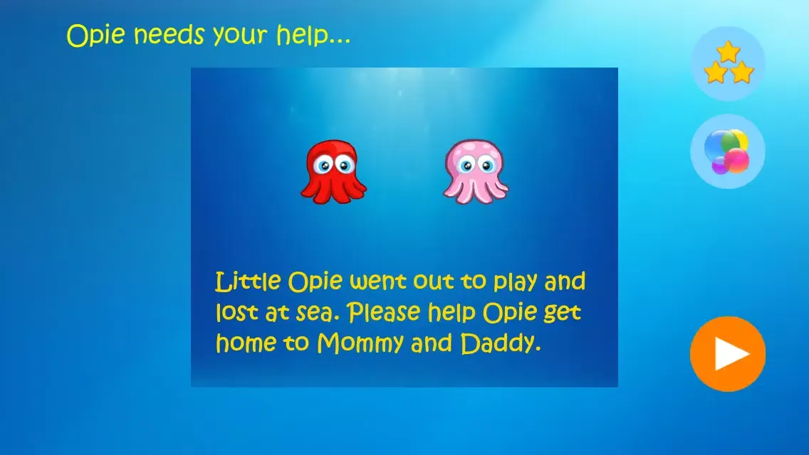 Tangkapan layar Baby Octopus Goes Home