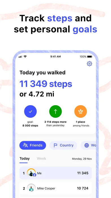 Mile: Walking Tracker Ekran Görüntüleri