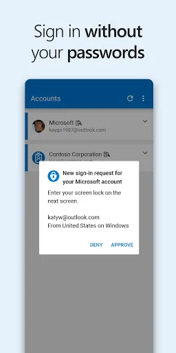 Microsoft Authenticator Screenshots