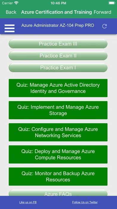 Tangkapan skrin Ace Azure Administrator Exam