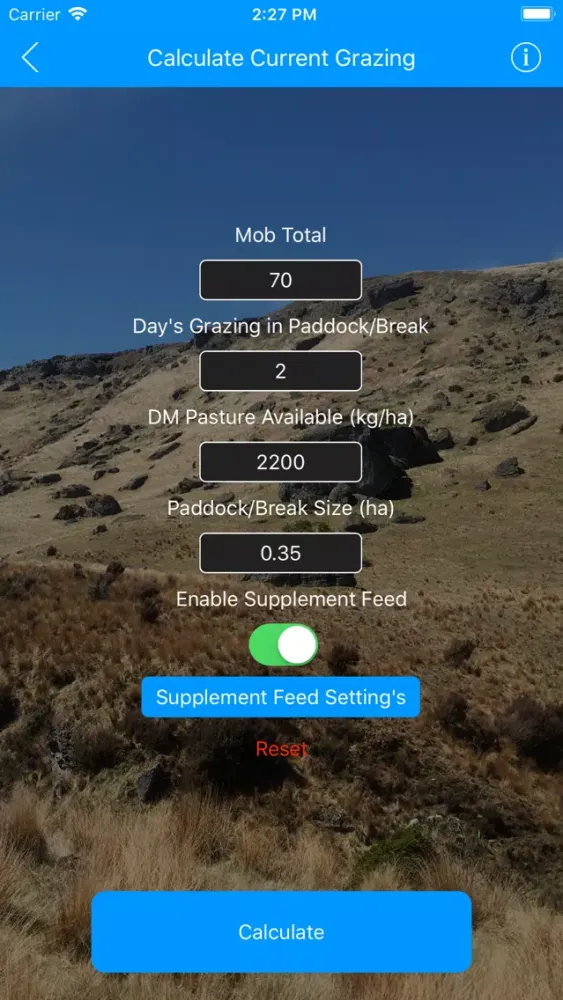 Скриншоты Farmer's Grazing Calculator