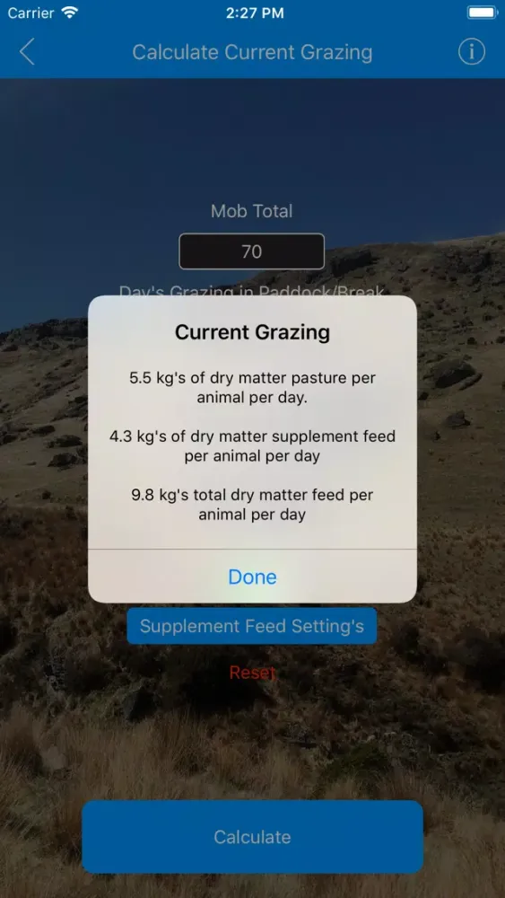 Скриншоты Farmer's Grazing Calculator