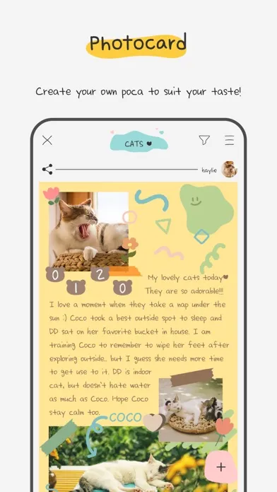POCA - Photo Card Diary Screenshots